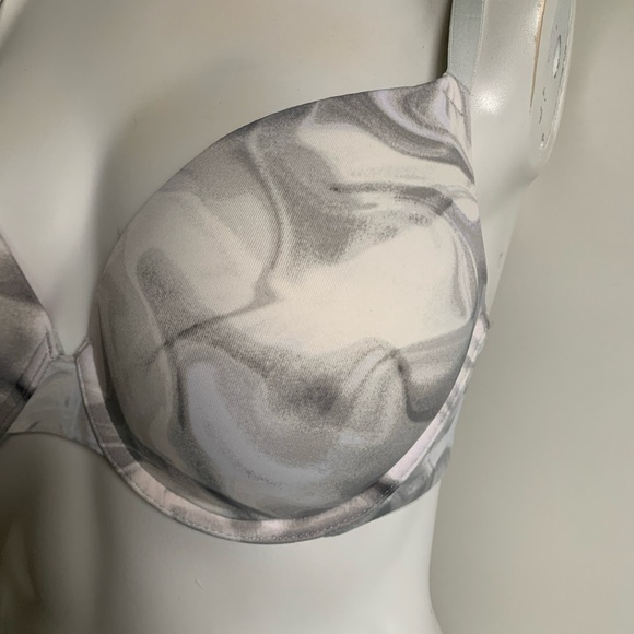 *NWOT* 32DD wear everywhere PINK Victorias Secret gray marbled bra - Picture 3 of 7